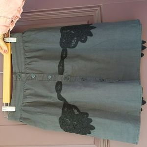 Free People skirt with unique lace detail